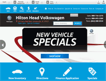 Tablet Screenshot of hiltonheadvolkswagen.com